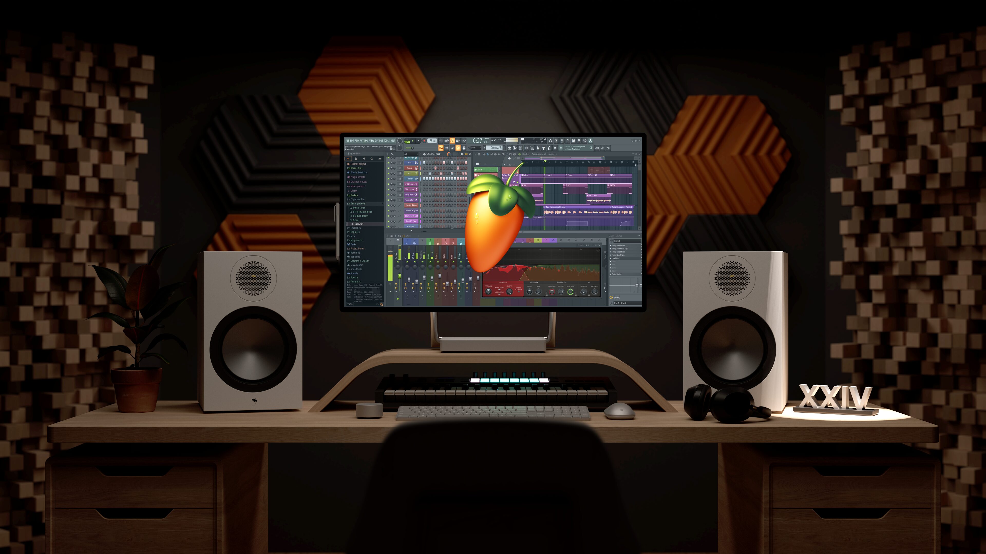 FL Studio landscape dark